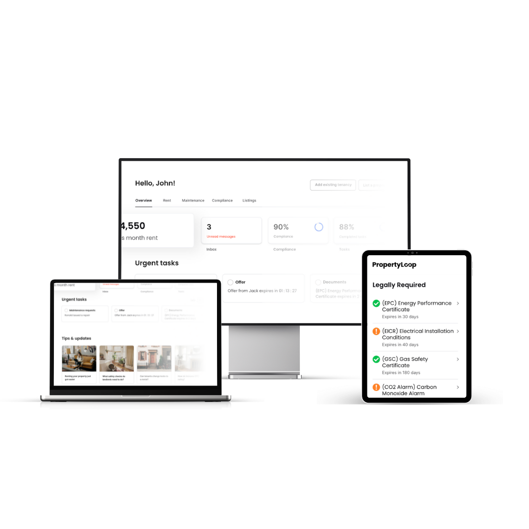 Landlord PropertyLoop Account-Overview